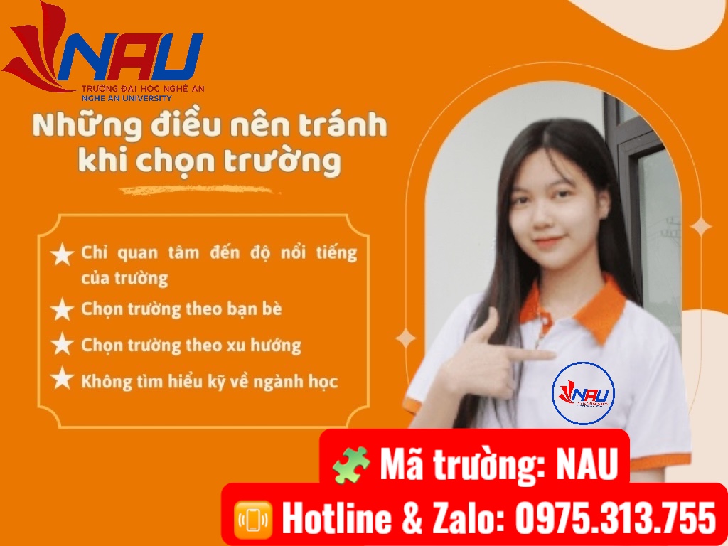 Những điều nên tránh khi chọn trường