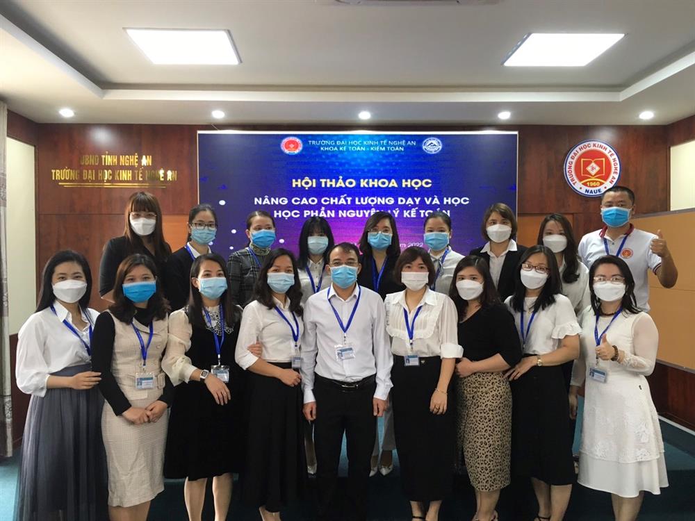 Khoa Kế toán - Kiểm toán tổ chức Hội thảo khoa học cấp khoa “Nâng cao chất lượng dạy và học học phần Nguyên lý kế toán”