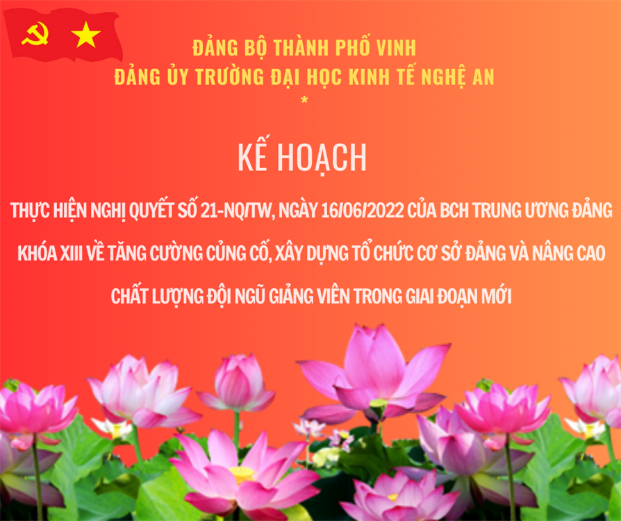 Kế hoạch thực hiện Nghị quyết số 21-NQ/TW, ngày 16/06/2022 của BCH Trung ương Đảng khóa XIII.