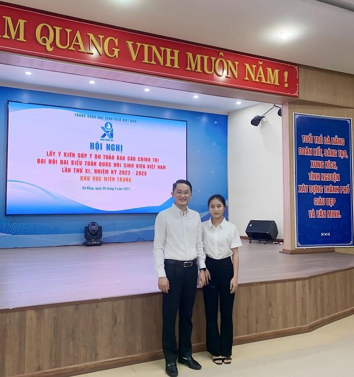 Sinh viên NAUE dự Hội nghị lấy ý kiến góp ý Dự thảo Báo cáo chính trị Đại hội đại biểu toàn quốc Hội Sinh viên Việt Nam lần thứ XI