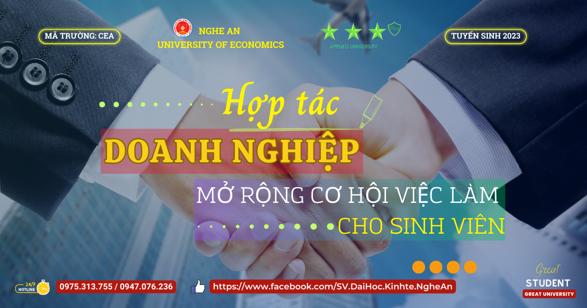 Hơn 95% sinh viên Trường Đại học Kinh tế Nghệ An có việc làm sau tốt nghiệp