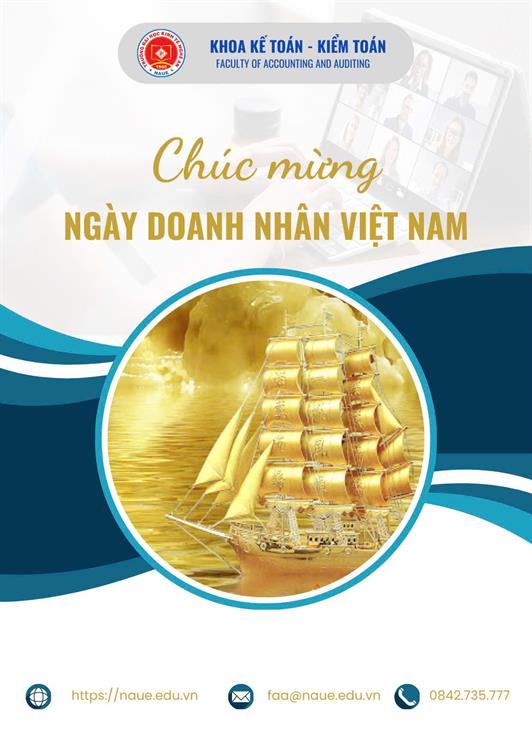 Khoa Kế toán - Kiểm toán Trường Đại học Kinh tế Nghệ An chúc mừng ngày Doanh nhân Việt Nam 