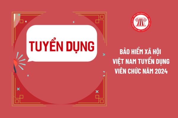 Bảo hiểm xã hội Việt Nam tuyển dụng viên chức năm 2024