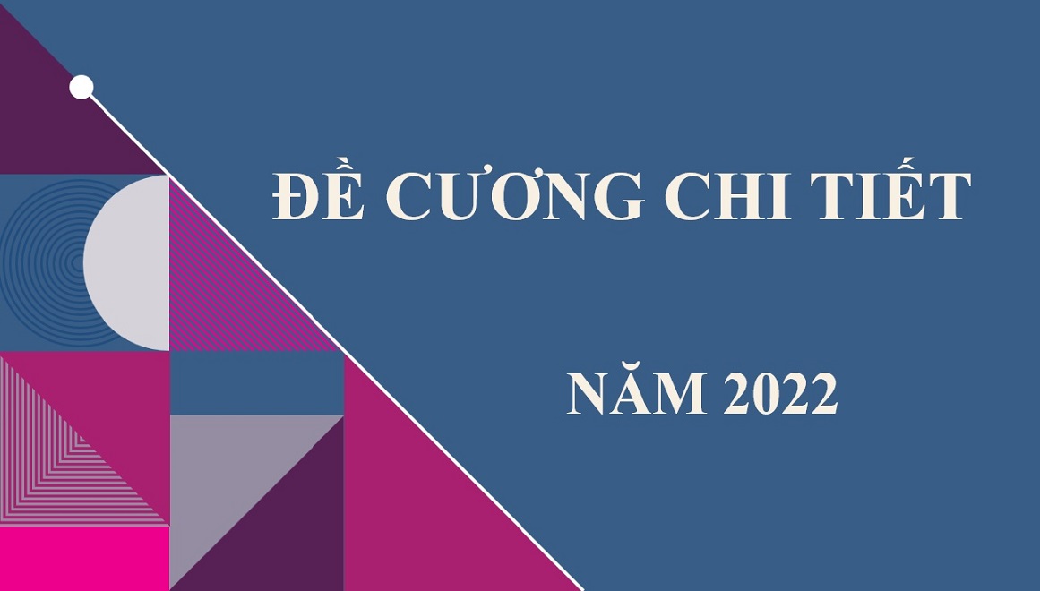 Đề cương chi tiết ngành TCNH năm 2022