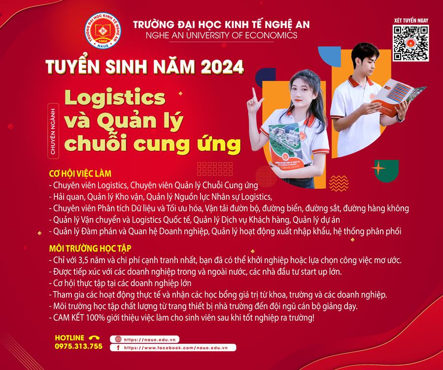 Thông tin tuyển sinh ngành Logistics và Quản trị chuỗi cung ứng năm 2024