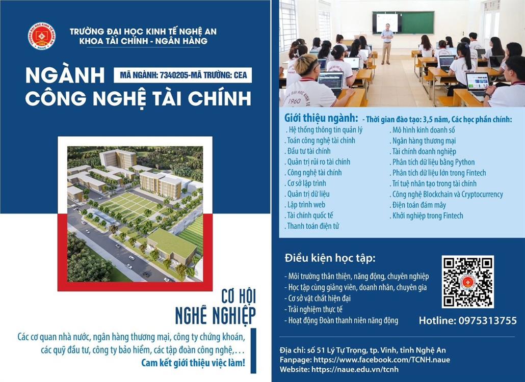 Khám phá ngành Công Nghệ Tài Chính tại Trường Đại học Kinh tế Nghệ An