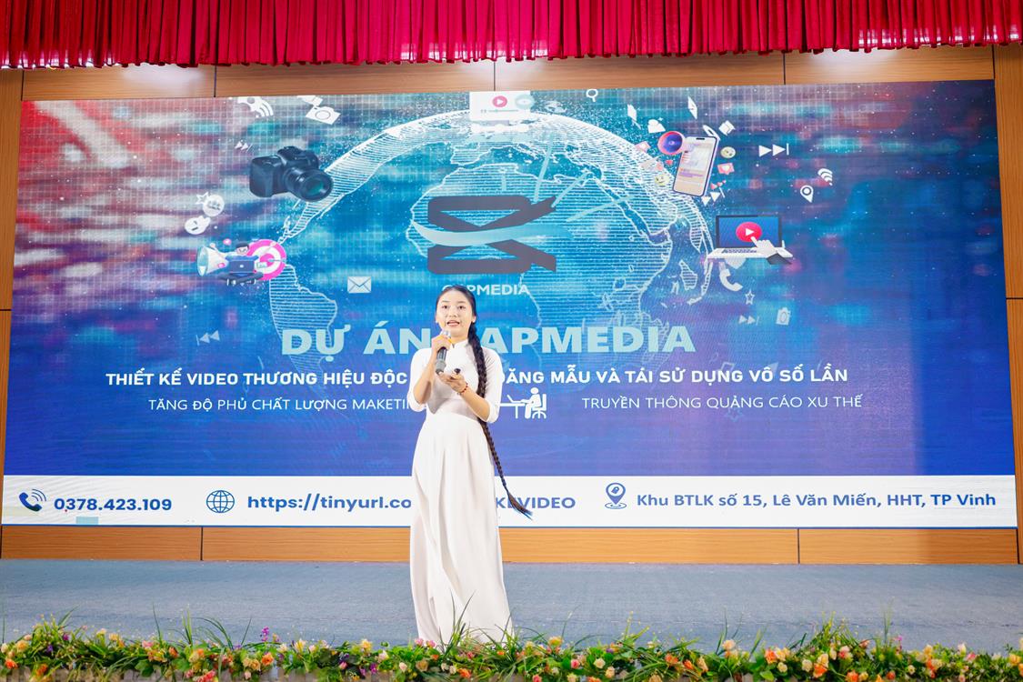 CHÚC MỪNG SINH VIÊN NGUYỄN THỊ TRÀ GIANG – K10 CNTT ĐẠT GIẢI KHUYẾN KHÍCH CUỘC THI “TÌM KIẾM TÀI NĂNG KHỞI NGHIỆP SÁNG TẠO TỈNH NGHỆ AN MỞ RỘNG NĂM 2025”