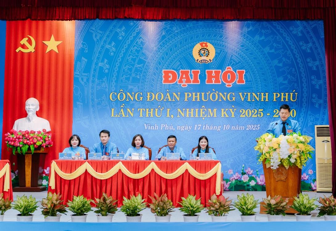 ĐẠI BIỂU TRƯỜNG ĐẠI HỌC NGHỆ AN THAM DỰ ĐẠI HỘI CÔNG ĐOÀN PHƯỜNG VINH PHÚ NHIỆM KỲ 2025 - 2030