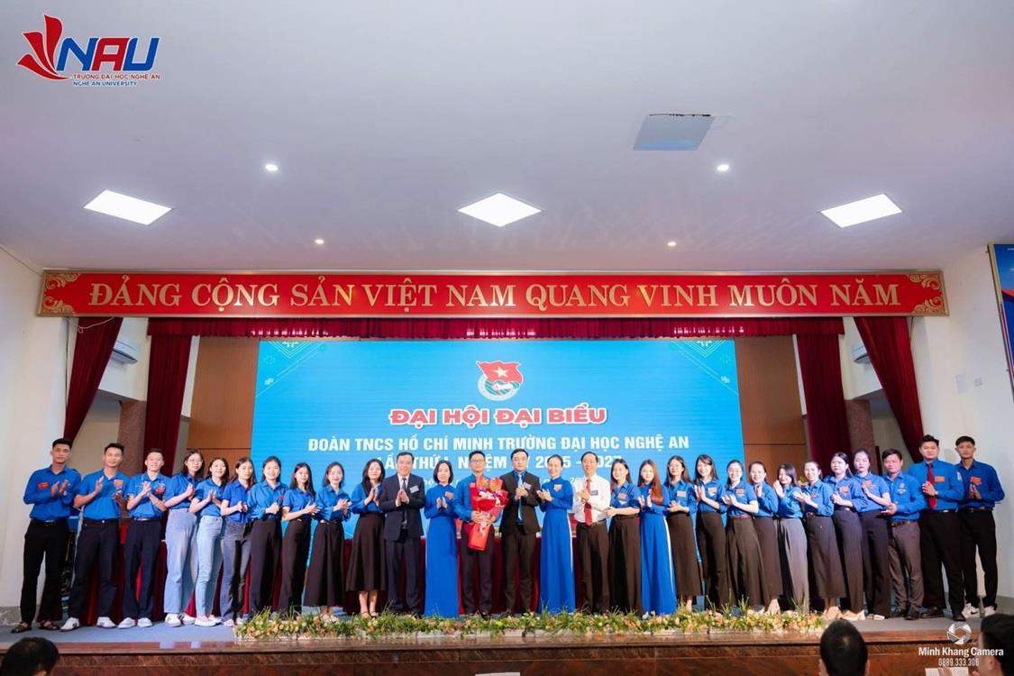 Thắp sáng khát vọng tuổi trẻ NAU: Đại hội Đại biểu Đoàn TNCS Hồ Chí Minh Trường Đại học Nghệ An lần thứ I (Nhiệm kỳ 2025–2027)