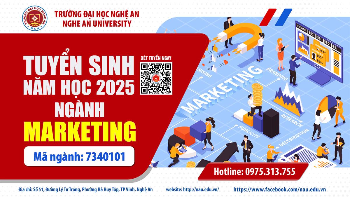 NGÀNH MARKETING TRƯỜNG ĐẠI HỌC NGHỆ AN - KHỞI ĐẦU HÀNH TRÌNH SÁNG TẠO CỦA BẠN!