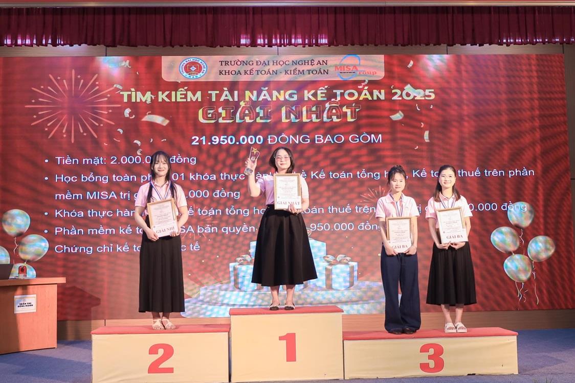 Khoa Kế toán - Kiểm toán, Trường Đại học Nghệ An, Tổ chức Thành Công Cuộc Thi 