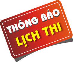 Lịch thi lại học kỳ 1 năm học 2024 - 2025