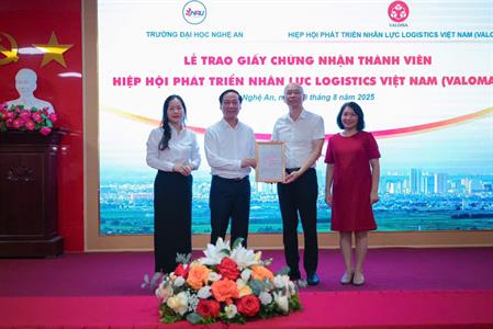 Trường Đại học Nghệ An ký kết hợp tác chiến lược với Hiệp hội VALOMA và doanh nghiệp logistics