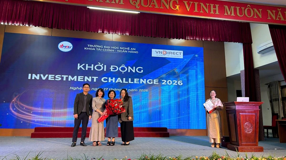 Khởi động chương trình Investment Challenge và tập huấn đầu tư tài chính bền vững  tại Trường Đại học Nghệ An