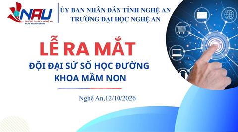 Lễ ra mắt Đội Đại sứ số học đường Khoa Mầm non 
