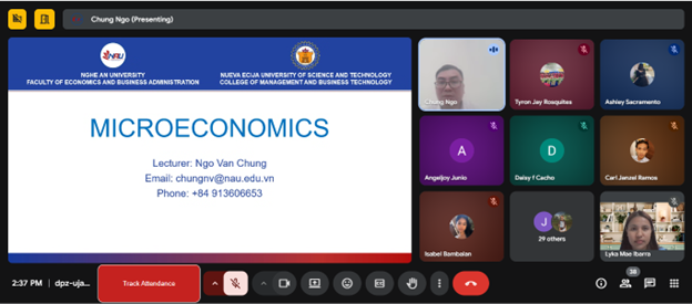 Trường Đại học Nghệ An mở rộng không gian học thuật qua chương trình trao đổi giảng viên quốc tế