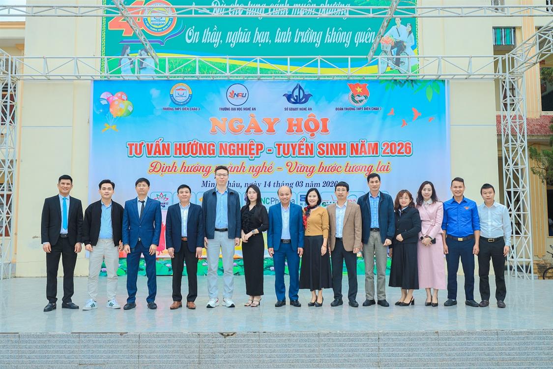 Kết nối doanh nghiệp – Mở lối tương lai: NAU mang cơ hội nghề nghiệp đến gần hơn với học sinh Trường THPT Diễn Châu 3, tỉnh Nghệ An