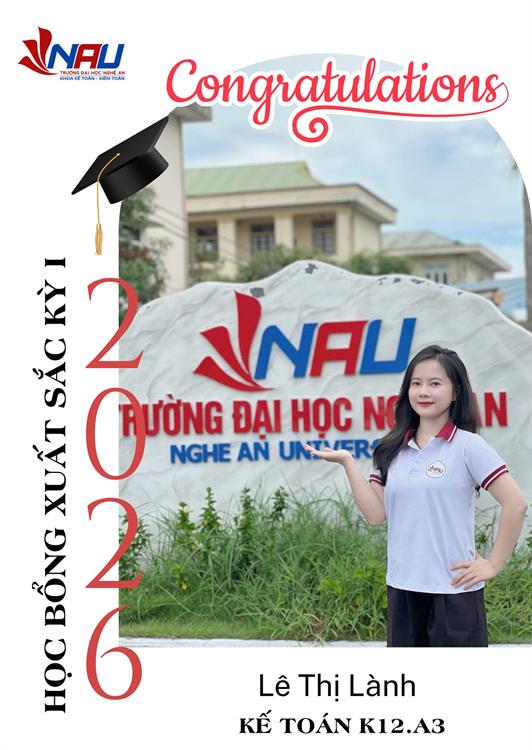 Vinh danh sinh viên đạt học bổng xuất sắc học kỳ I - năm học 2025 - 2026