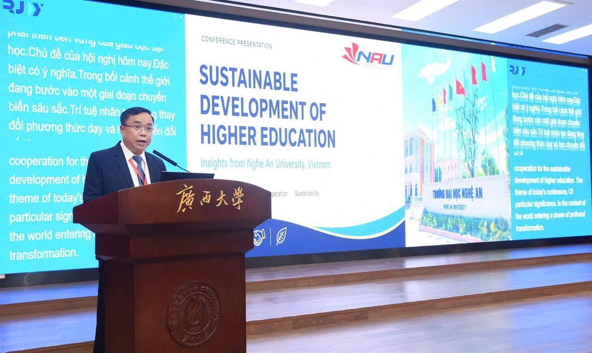 Trường Đại học Nghệ An khẳng định vai trò nòng cốt tại Hội nghị Thượng đỉnh lần thứ hai của Liên minh Đại học vì sự Phát triển Bền vững SDA