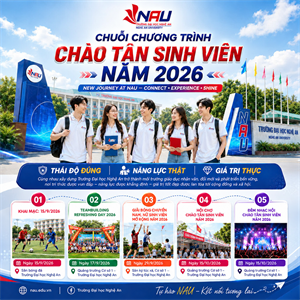  Chào K13 Đại học và K48 Cao đẳng Mầm non – những thành viên mới của đại gia đình NAU