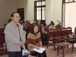 Phiên tòa doanh nghiệp kiện Sở GD&ĐT tỉnh Nghệ An.