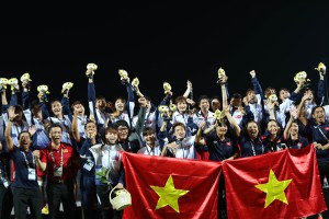 Những cô gái vàng của bóng đá Việt Nam. Ảnh: Đức Đồng.