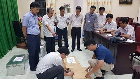 Rà soát công tác chấm thi tại Hà Giang. Ảnh: Bộ GD-ĐT