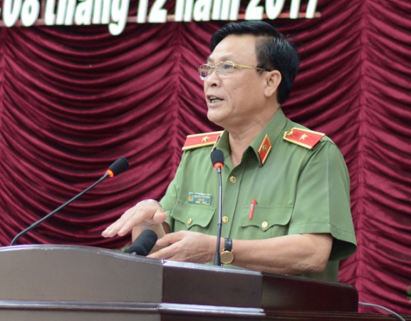 Thiếu tướng Nguyễn Văn Thân - giám đốc Công an tỉnh Bình Thuận - Ảnh: ĐỨC TRONG