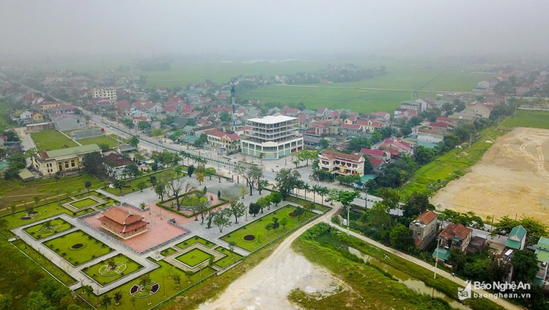 Huyện Hưng Nguyên - một trong những địa phương có nhiều xã thuộc diện phải sáp nhập. Ảnh: Sách Nguyễn