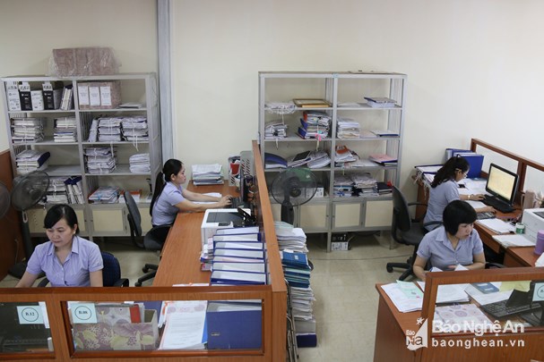 Cán bộ phòng Chế độ, BHXH tỉnh Nghệ An