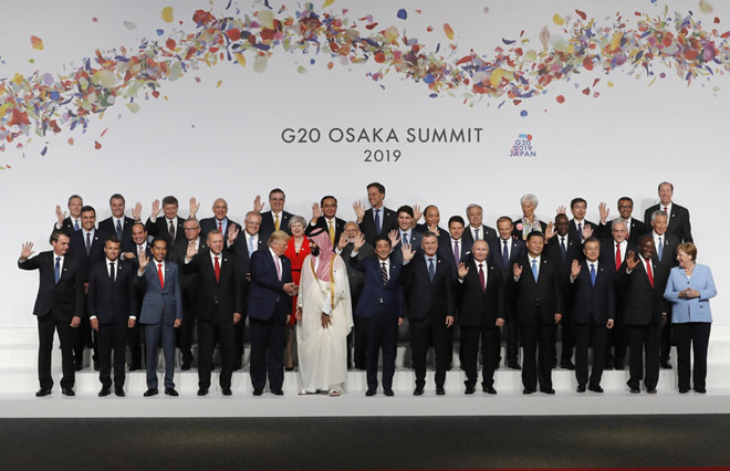 Bức ảnh cho thấy sự chia rẽ những giữa các nhà lãnh đạo thế giới tại G20. Ảnh: AFP.